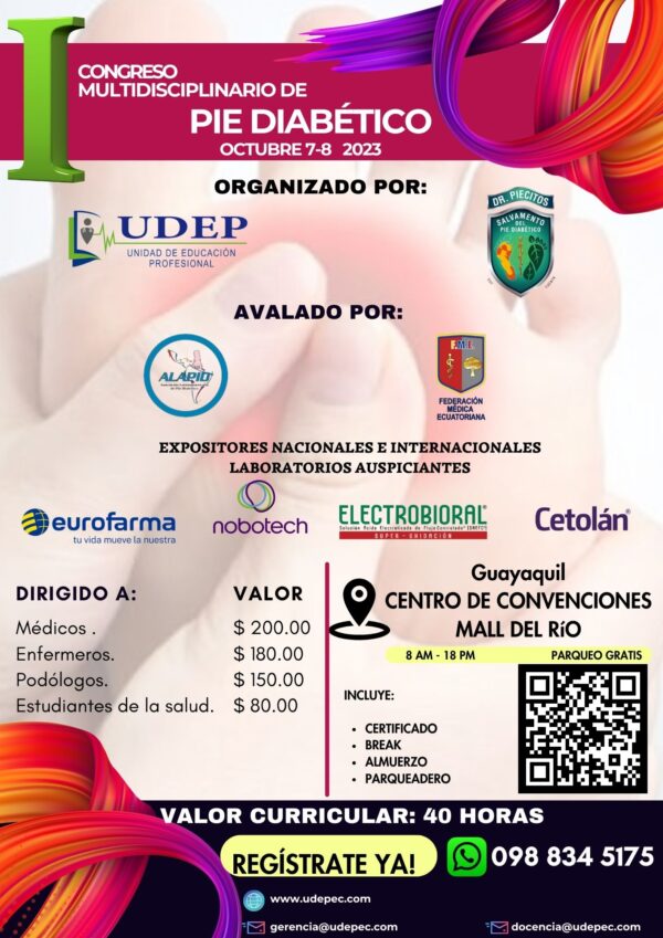 PRIMER CONGRESO MULTIDISCIPLINARIO DE PIE DIABÉTICO